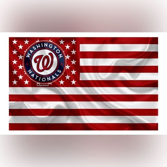 Washington Nationals stars and stripes one sided team flag 3’ x 5’ - Picture 1 of 3